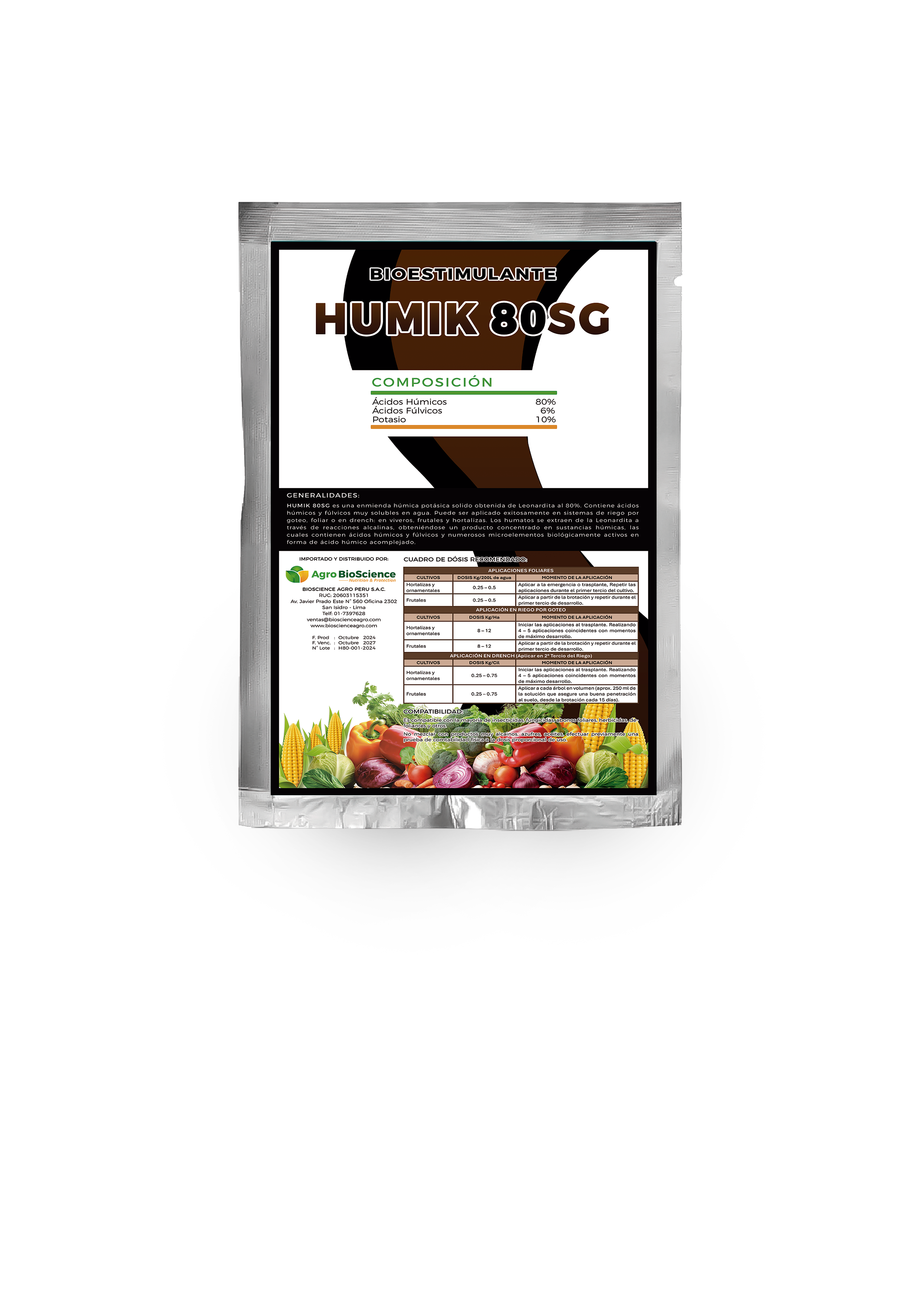 Humik 80SG – BIOSCIENCE AGRO PERU S.A.C. ventas@bioscienceagro.com